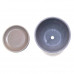 Горшок для цветов керамический с поддоном бутон камешки сер.N2 d14см