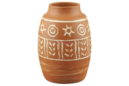 Горшок для цветов керамический с поддоном Этника ваза овал h14см (т3304) т3304