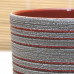 Горшок для цветов керамический с поддоном бук лофт серо-красный N1 d12см