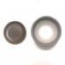 Горшок для цветов керамический с поддоном бутон муар серый N2 d14см