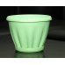 Горшок для цветов пластиковый с поддоном Знатный 2л (зеленый)