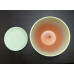 Горшок для цветов керамический с поддоном Перламутр бутон салат. 21см  РС 58/4