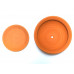Горшок для цветов керамический с поддоном «Фиалочница №2 терракотовый» 3-00 32-200