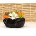 Кашпо для цветов керамическое  «Бонсай рапан» черное